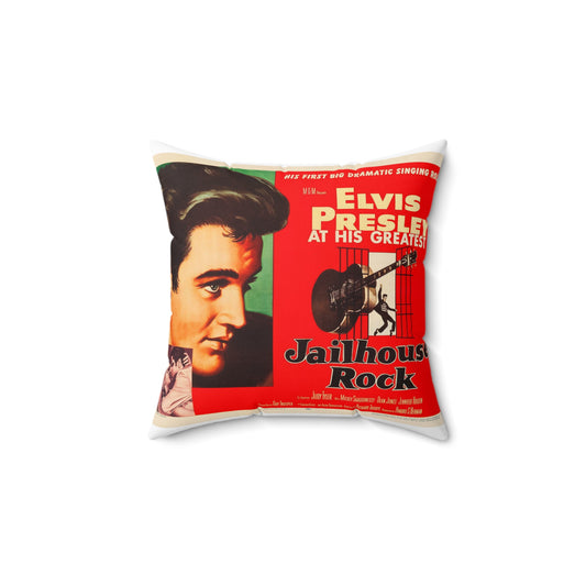 Jailhouse Rock (1957 poster - half-sheet) Decorative Accent Square Pillow