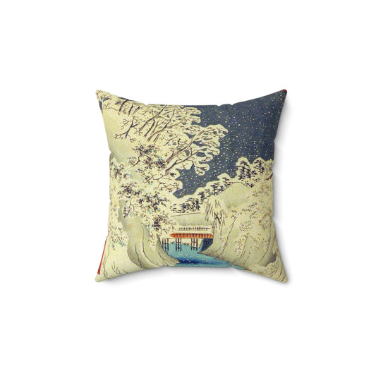 Utagawa Hiroshige - Ochanomizu (5765898008) Decorative Accent Square Pillow