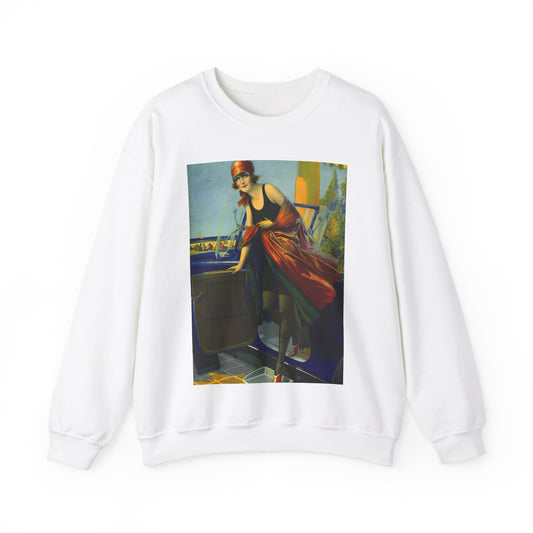 Greetings by Edward Mason Eggleston White Heavy Blend Adult Crew Neck SweatShirt