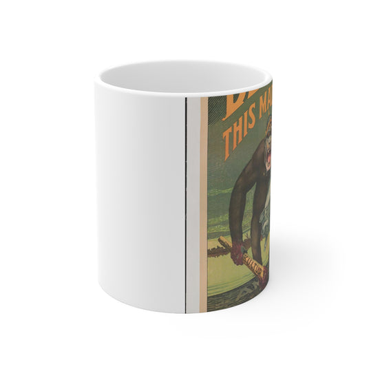 Destroy this mad brute Enlist - U.S. Army. Beautiful Novelty Ceramic Coffee Mug 11oz