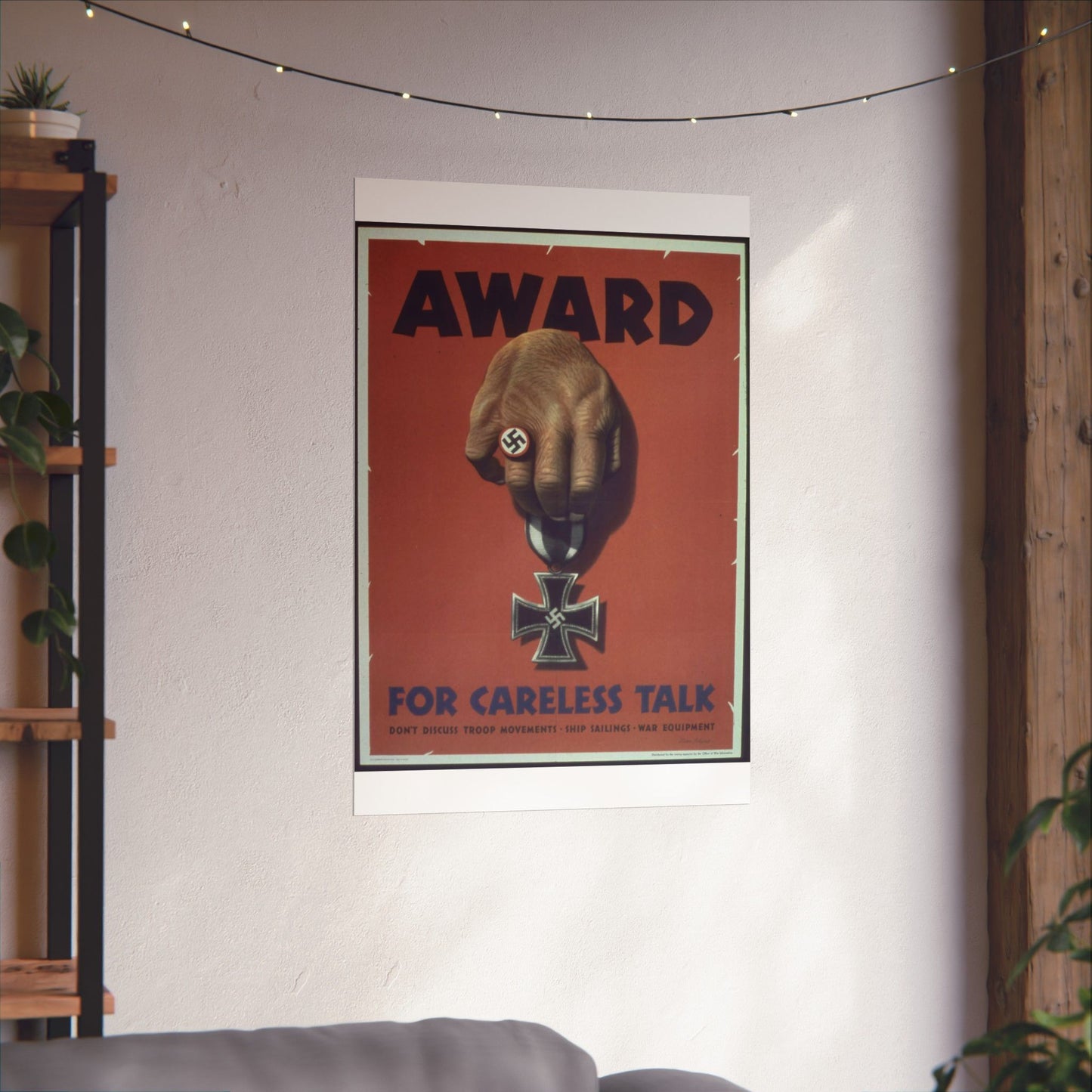 "Award for careless talk" - NARA - 513602 High Quality Matte Wall Art Poster for Home, Office, Classroom