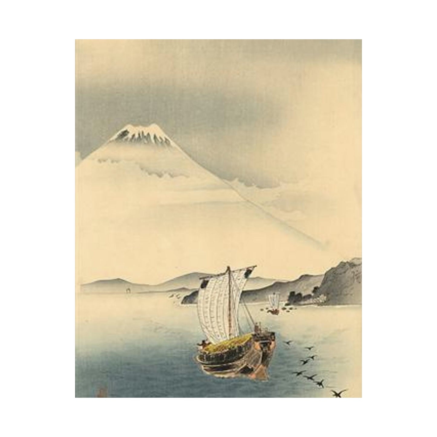 Koson - mount-fuji, Ohara Koson High Quality Matte Wall Art Poster for Home, Office, Classroom