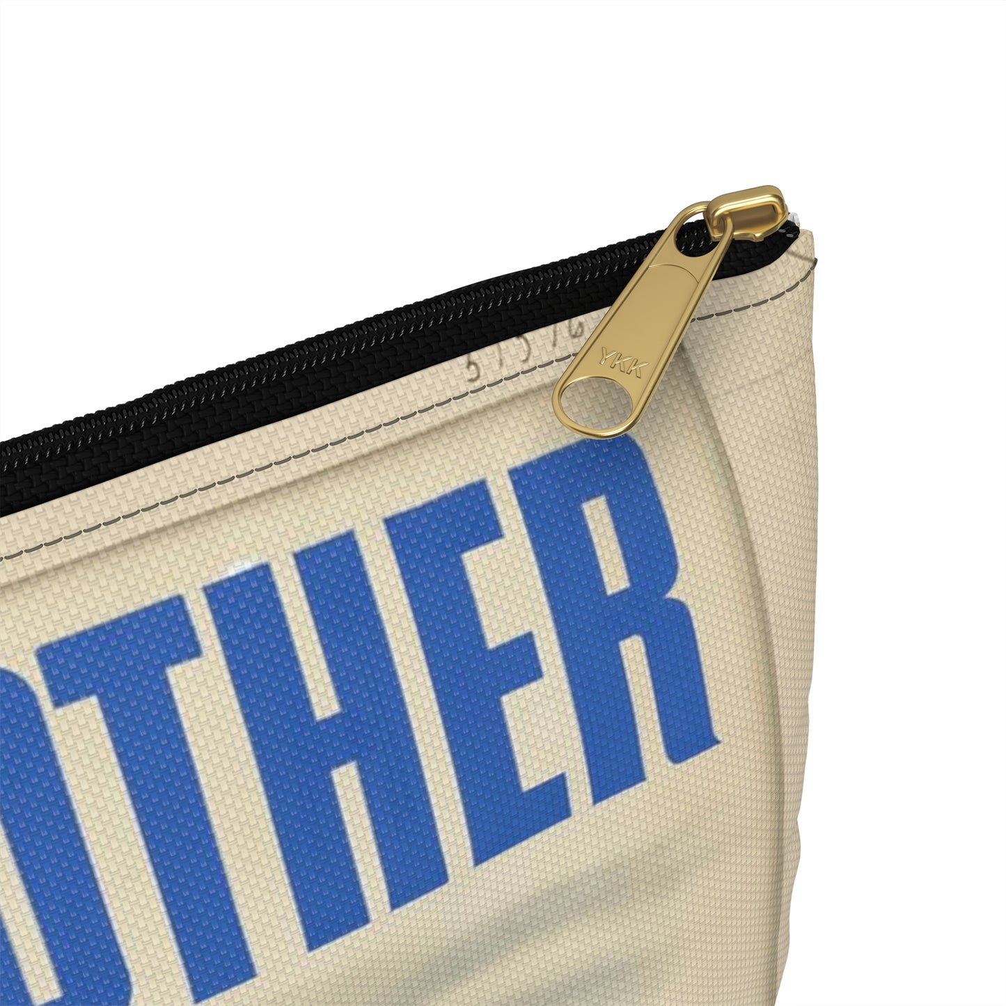 KEEP IT UP BROTHER.  This War's Not Won By A Damn Sight!  (War Production Drive Committee - War Production Board, War Production drive Headquarters, Washington, D.C.) [Clayton Kenney] Large Organizer Pouch with Black Zipper
