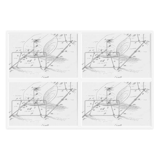 Patent drawing - for M. E. Knight's Spit Public domain  image Laminated UV Protective Vinyl Stickers