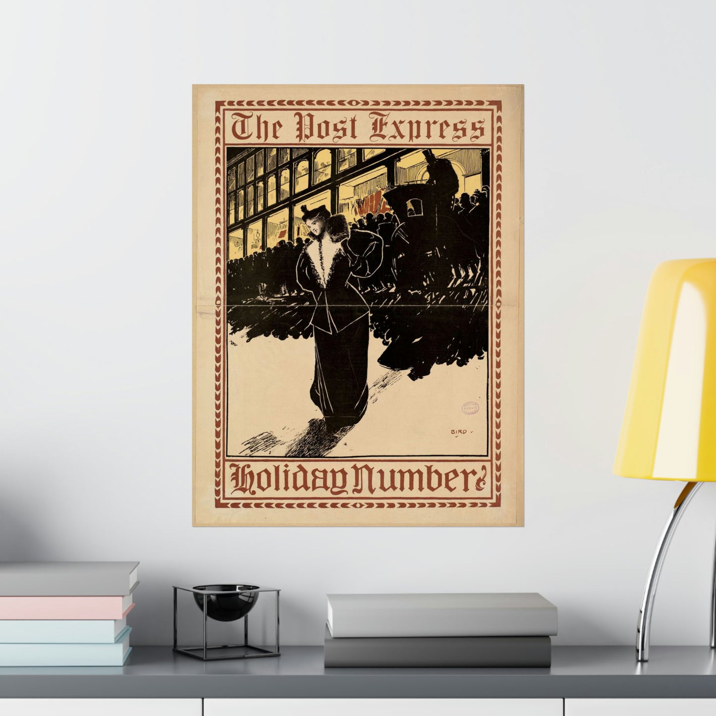 The post express, holiday number High Quality Matte Wall Art Poster for Home, Office, Classroom