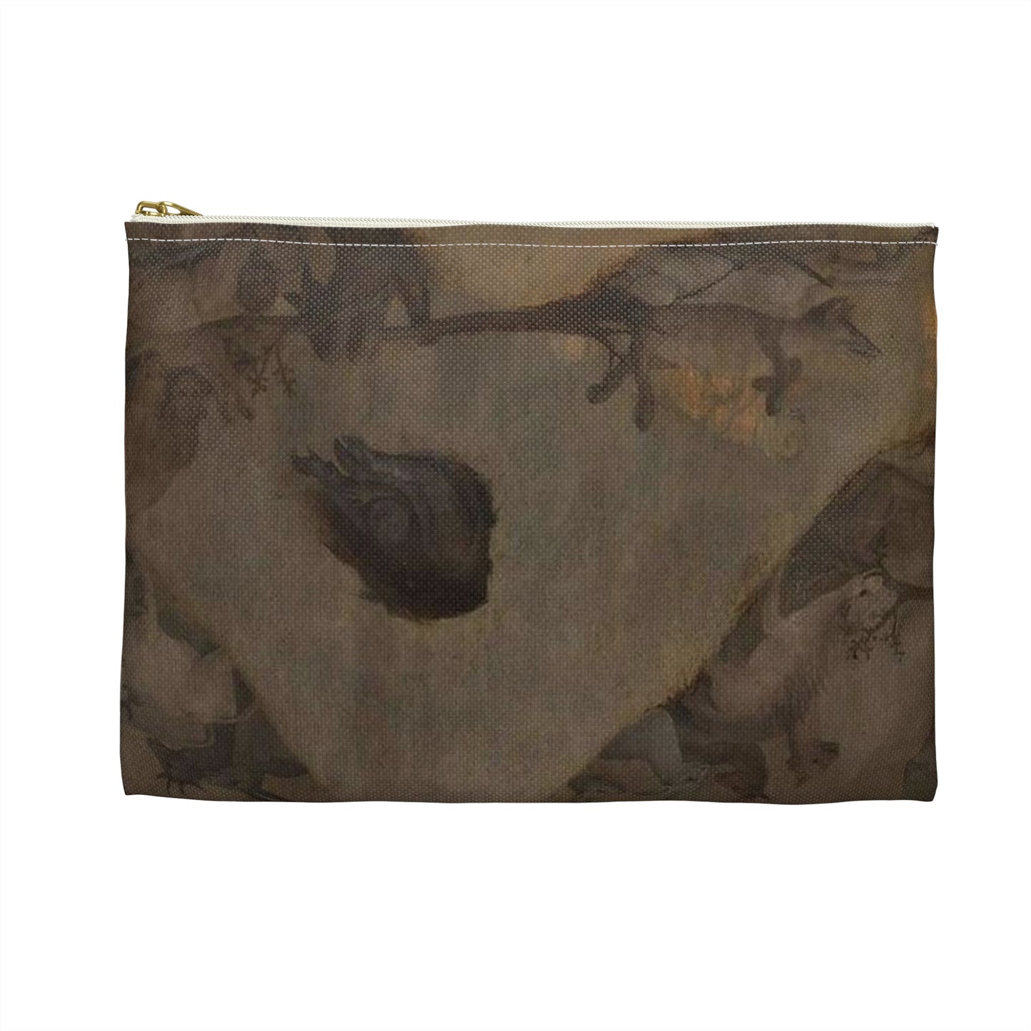 Hieronymus Bosch - The Hell and the Flood P2 Large Organizer Pouch with Black Zipper