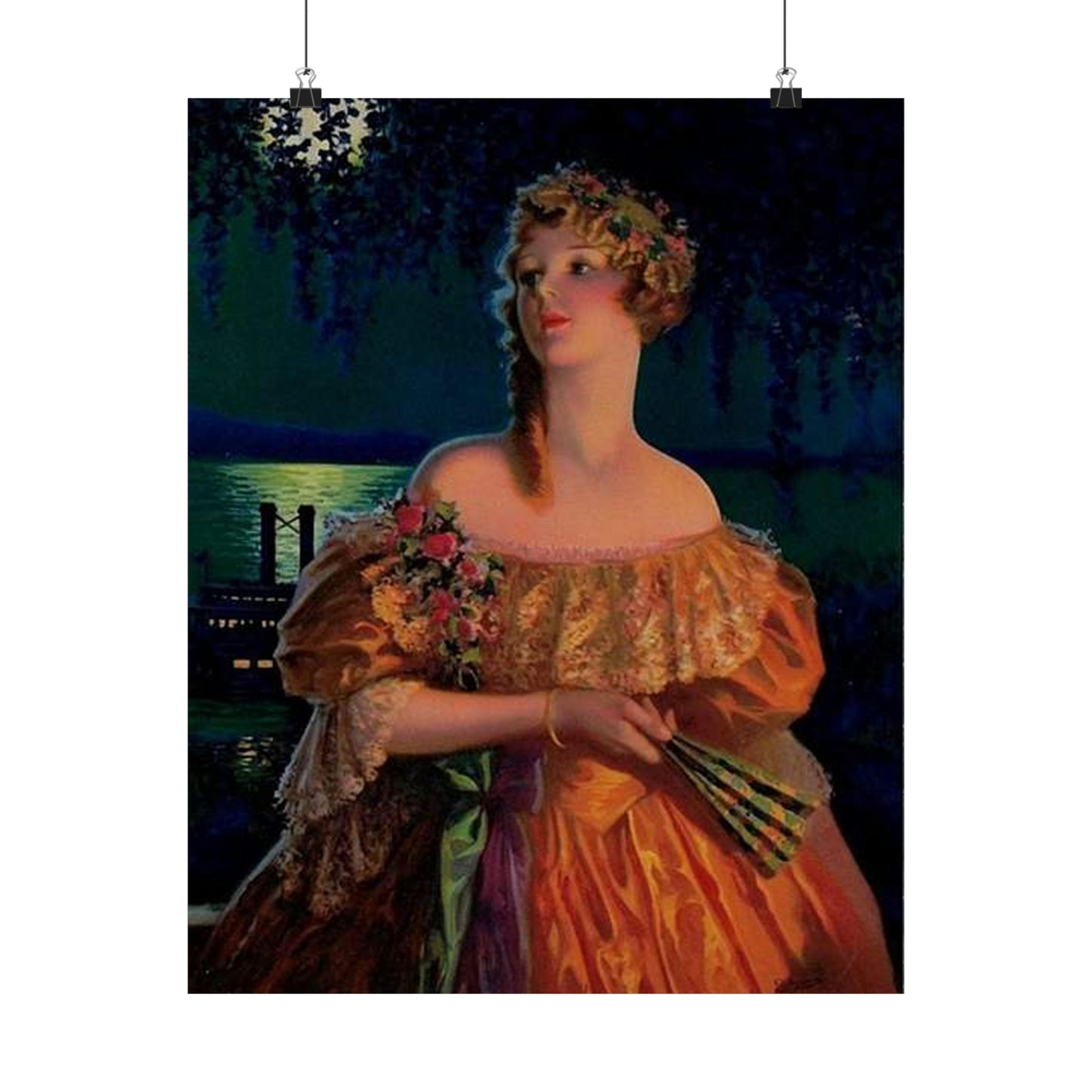 "Dixie", print of painting by Edward Mason Eggleston, 1929 High Quality Matte Wall Art Poster for Home, Office, Classroom