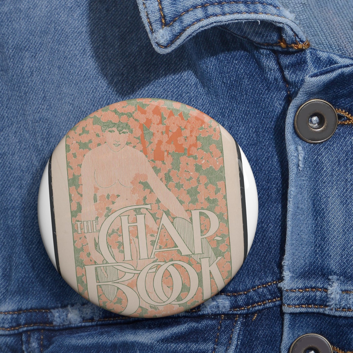 The Chap-book No. 4: May. - Public domain book illustration Pin Buttons with Crisp Design