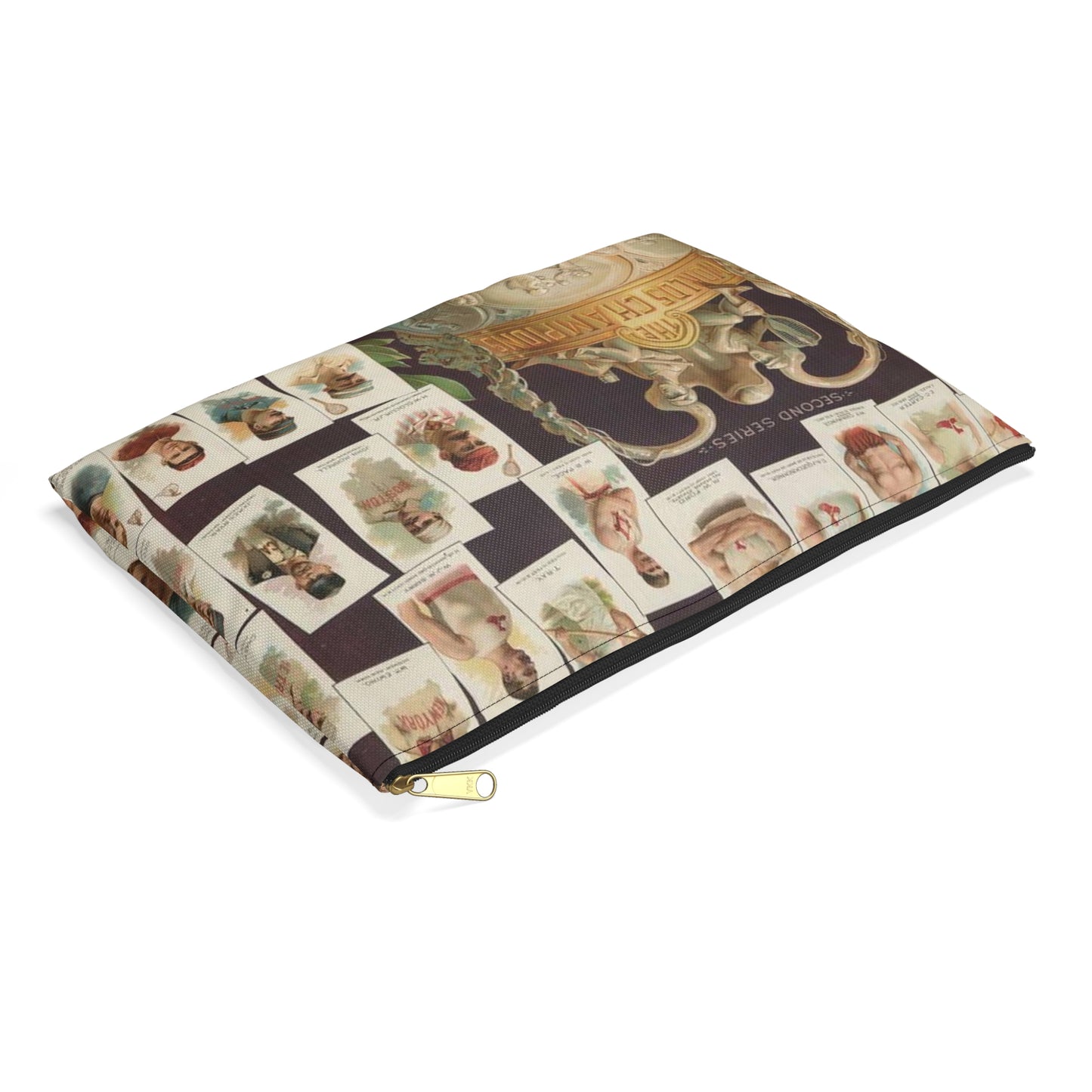 Allen & Ginter. Richmond, Virginia Richmond straight cut no. 1 cigarettes Virginia brights. The worlds champions second series Large Organizer Pouch with Black Zipper