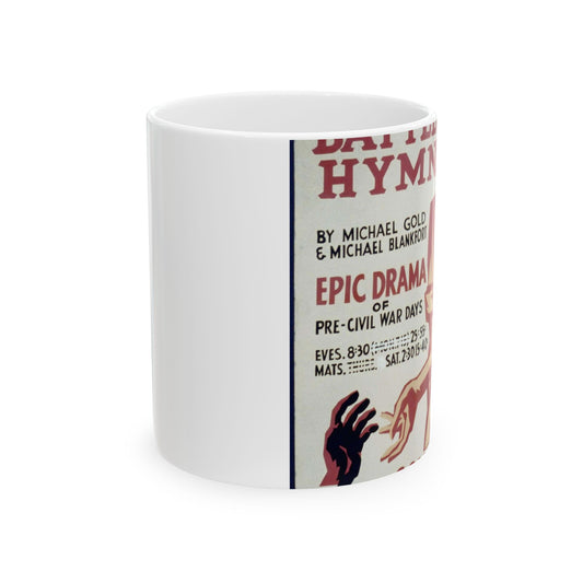 "Battle hymn" by Michael Gold & Michael Blankfort epic drama of pre-civil war days. Beautiful Novelty Ceramic Coffee Mug 11oz