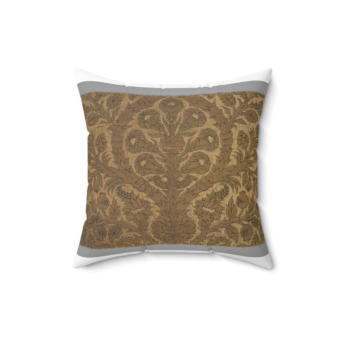 Fragment with Sempervivum tectorum motif Decorative Accent Square Pillow