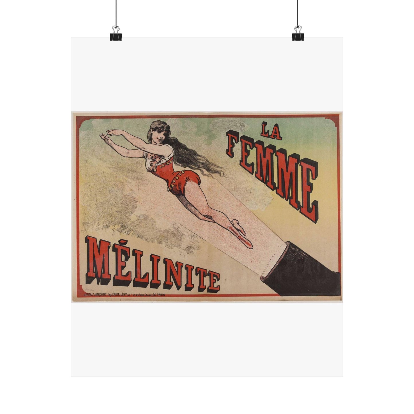 Emile Levy - LA/ FEMME/ MELINITE, anonyme, estampe, France High Quality Matte Wall Art Poster for Home, Office, Classroom