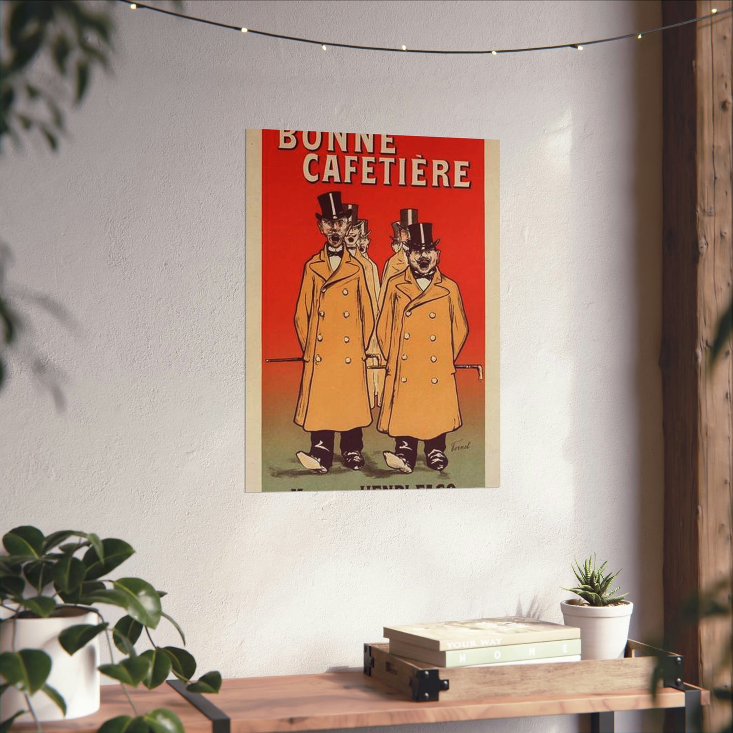 Affiche pour la "Chicorée Bonne Cafetière". High Quality Matte Wall Art Poster for Home, Office, Classroom