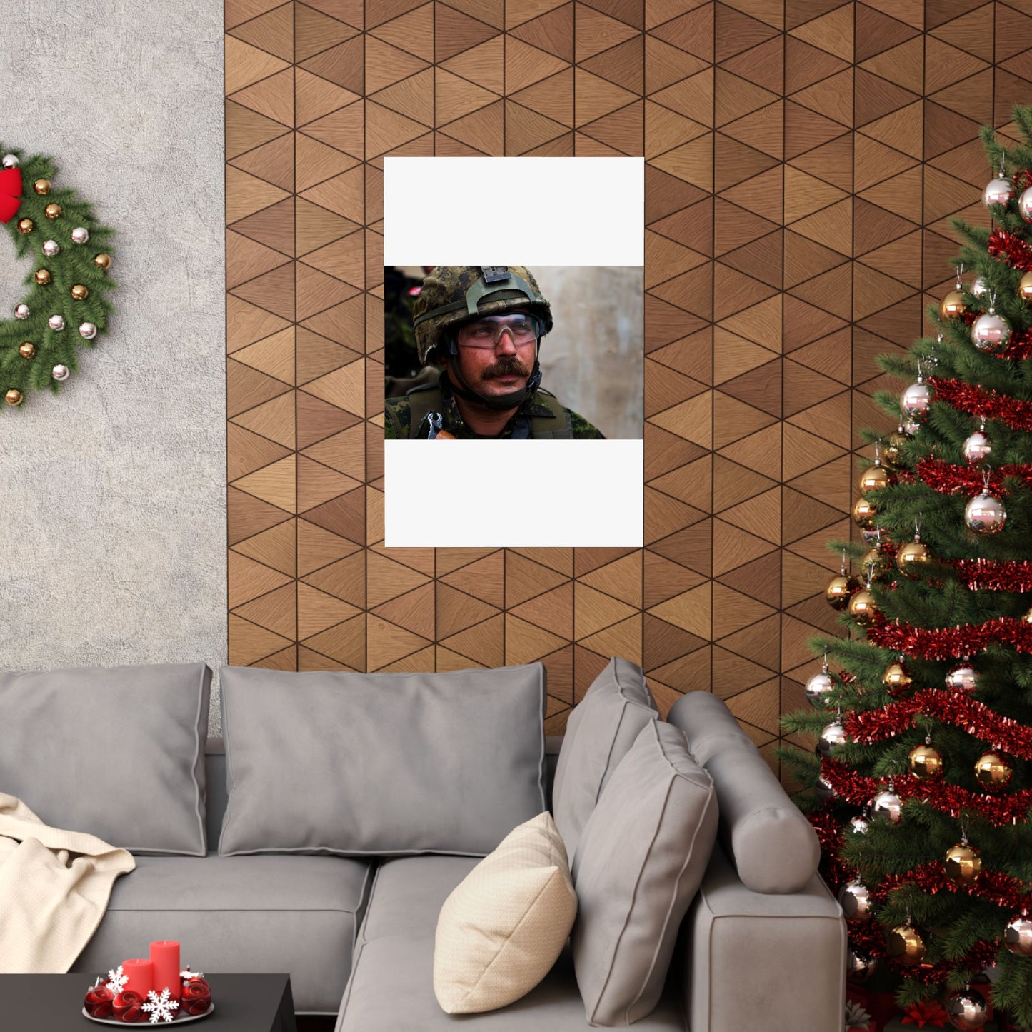 Cpl. Dean Disotell, a heavy-machine gunner with Company High Quality Matte Wall Art Poster for Home, Office, Classroom
