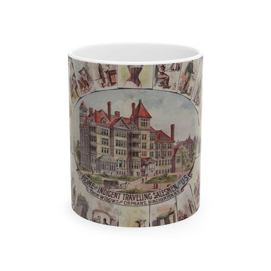 The traveling salesmen of America / Gast Lith. & Eng. Co., N.Y. Beautiful Novelty Ceramic Coffee Mug 11oz