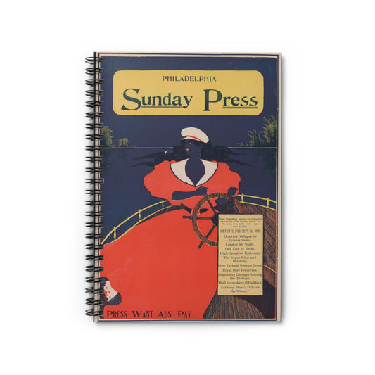 Contents for Sept. 8, 1895: Deserted villages in Pennsylvania.. Spiral Bound Ruled Notebook with Printed Cover