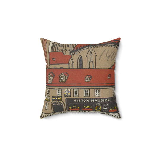 Vienna- St. Michael's Church (Wien- Die Michaelerkirche) MET DP844347 Decorative Accent Square Pillow