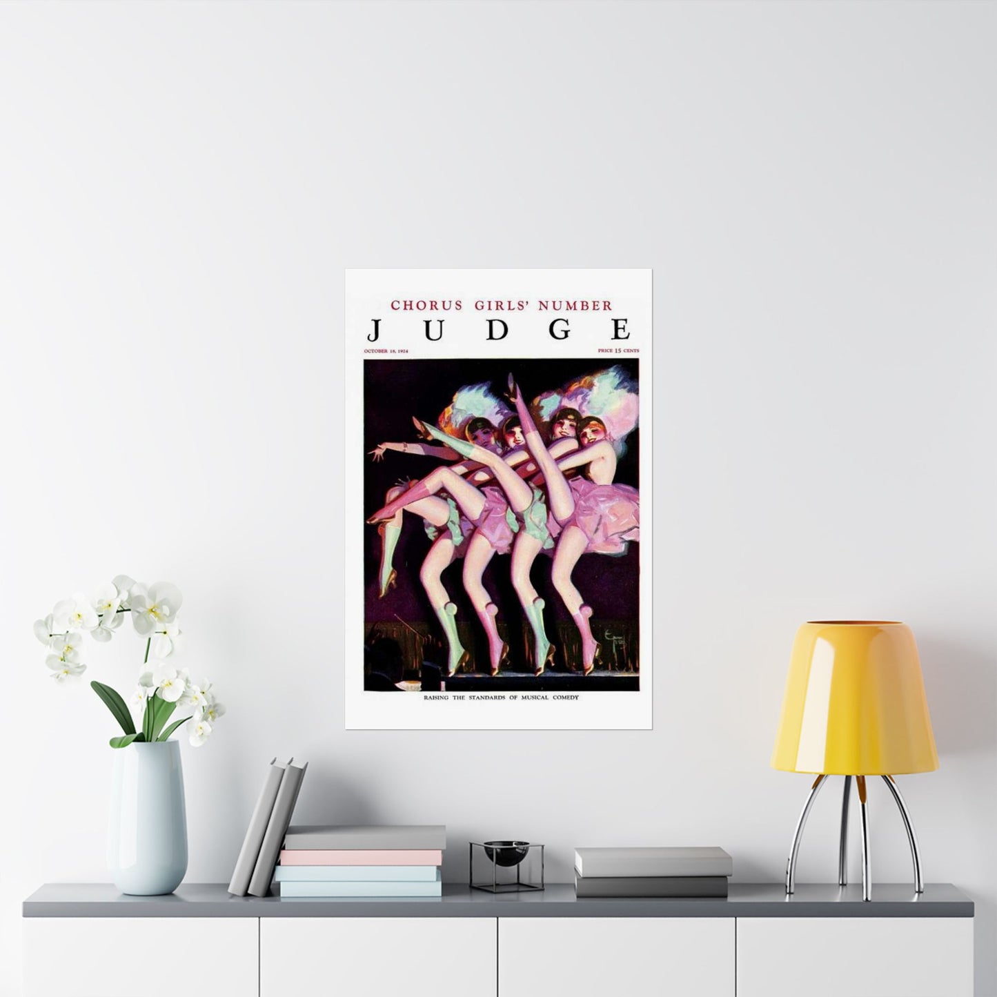 JudgeMagazine18Oct1924 - Art Deco public domain image High Quality Matte Wall Art Poster for Home, Office, Classroom