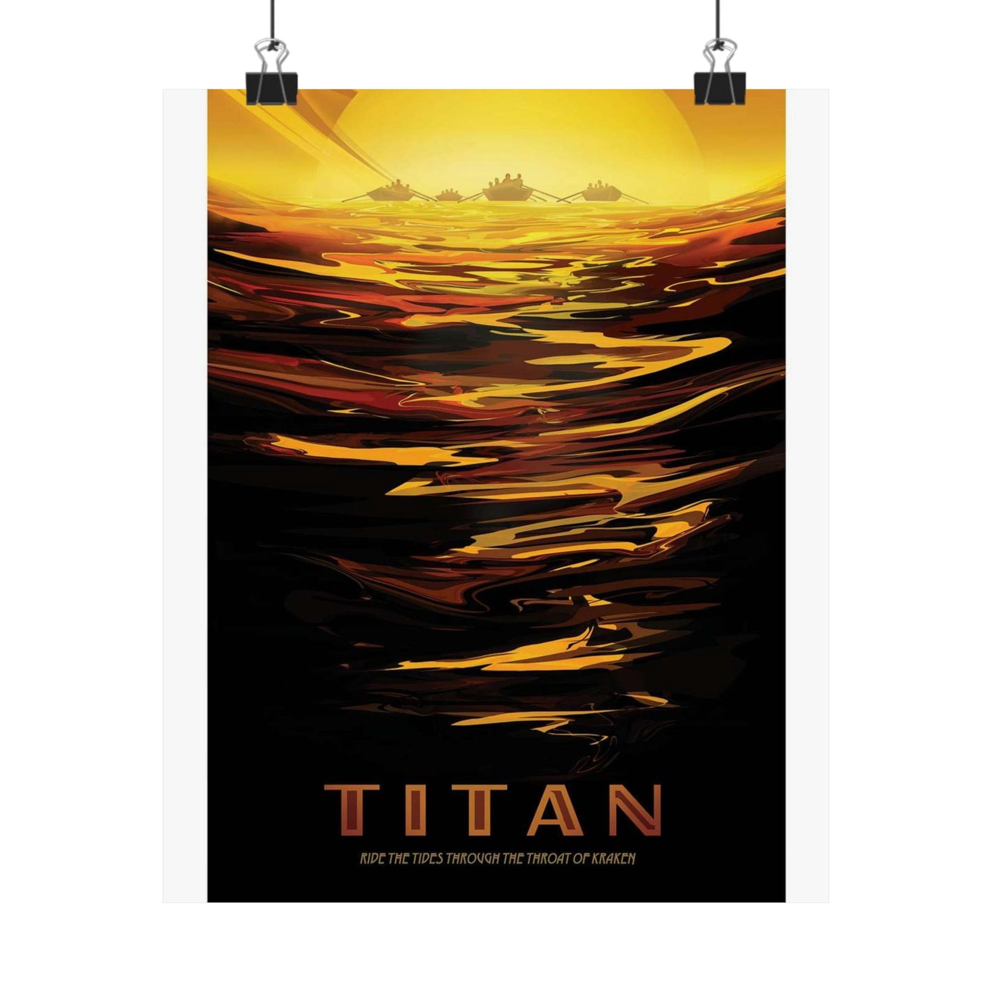 JPL Visions of the Future, Titan High Quality Matte Wall Art Poster for Home, Office, Classroom