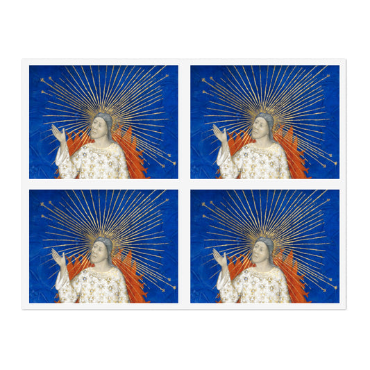 Detail The Creation2 - Bible Historiale (c.1411), vol.1, f.3 - BL Royal MS 19 D III (cropped) Laminated UV Protective Vinyl Stickers