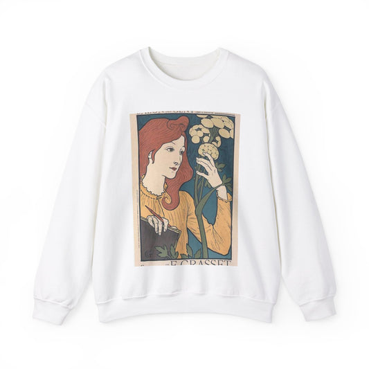 Affiche pour l' "Exposition E. Grasset" au Salon des Cent. White Heavy Blend Adult Crew Neck SweatShirt