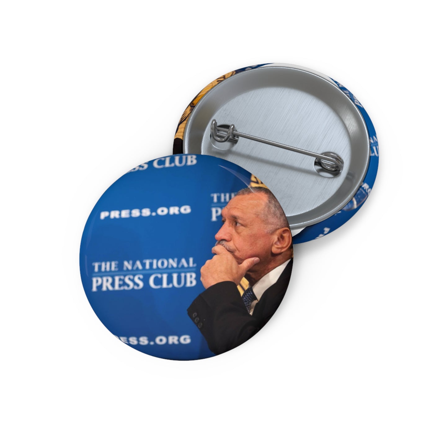 Commercial Human Spaceflight Press Conference Pin Buttons with Crisp Design