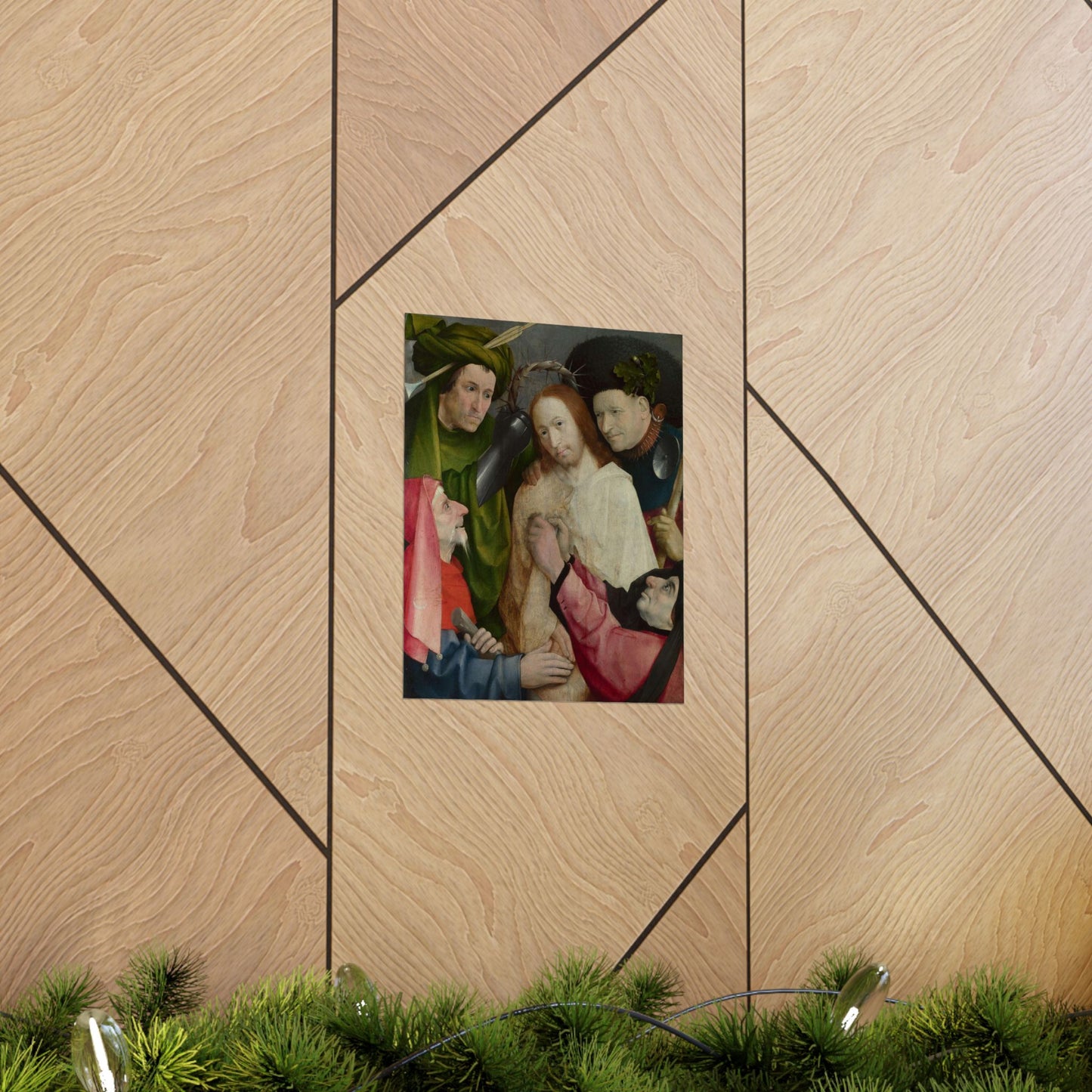 Hieronymus Bosch - Christ Mocked (The Crowning with Thorns) - Google Art Project High Quality Matte Wall Art Poster for Home, Office, Classroom