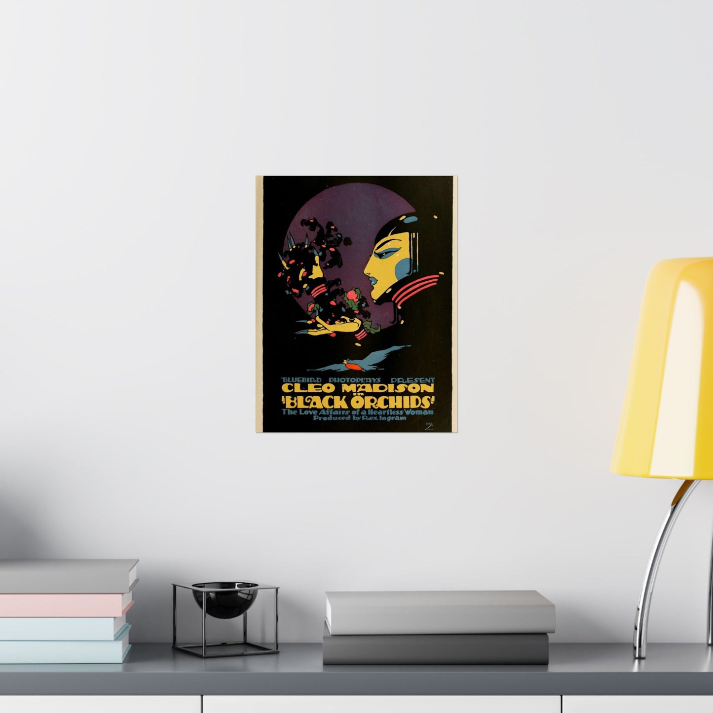 Black Orchids - Vintage movie public domain poster High Quality Matte Wall Art Poster for Home, Office, Classroom