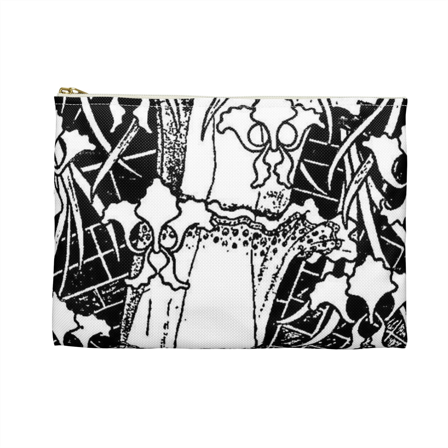 Liane de Pougy by Paul Berthon - Art nouveau public domain poster Large Organizer Pouch with Black Zipper