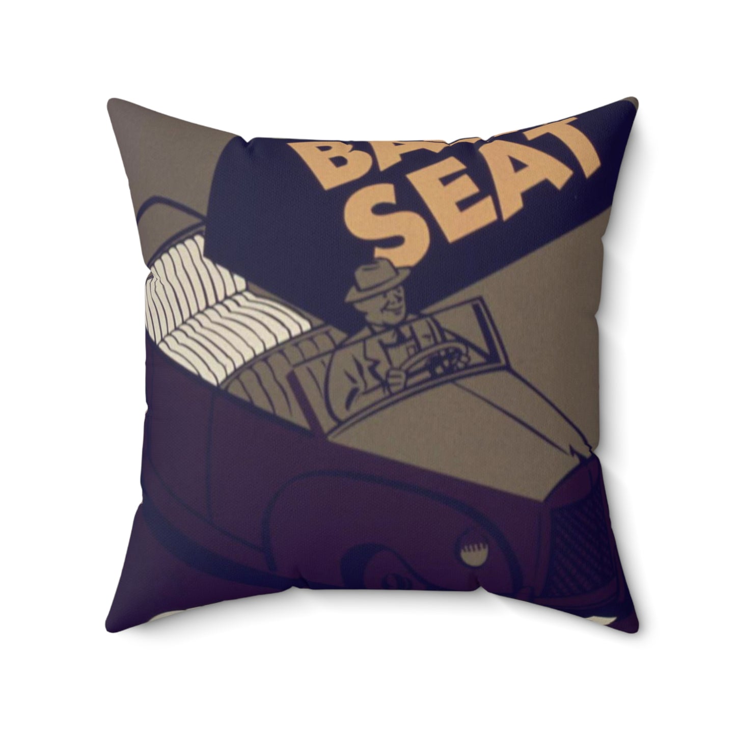 Flip Up That Backseat Share The Ride^ - NARA - 533928 Decorative Accent Square Pillow