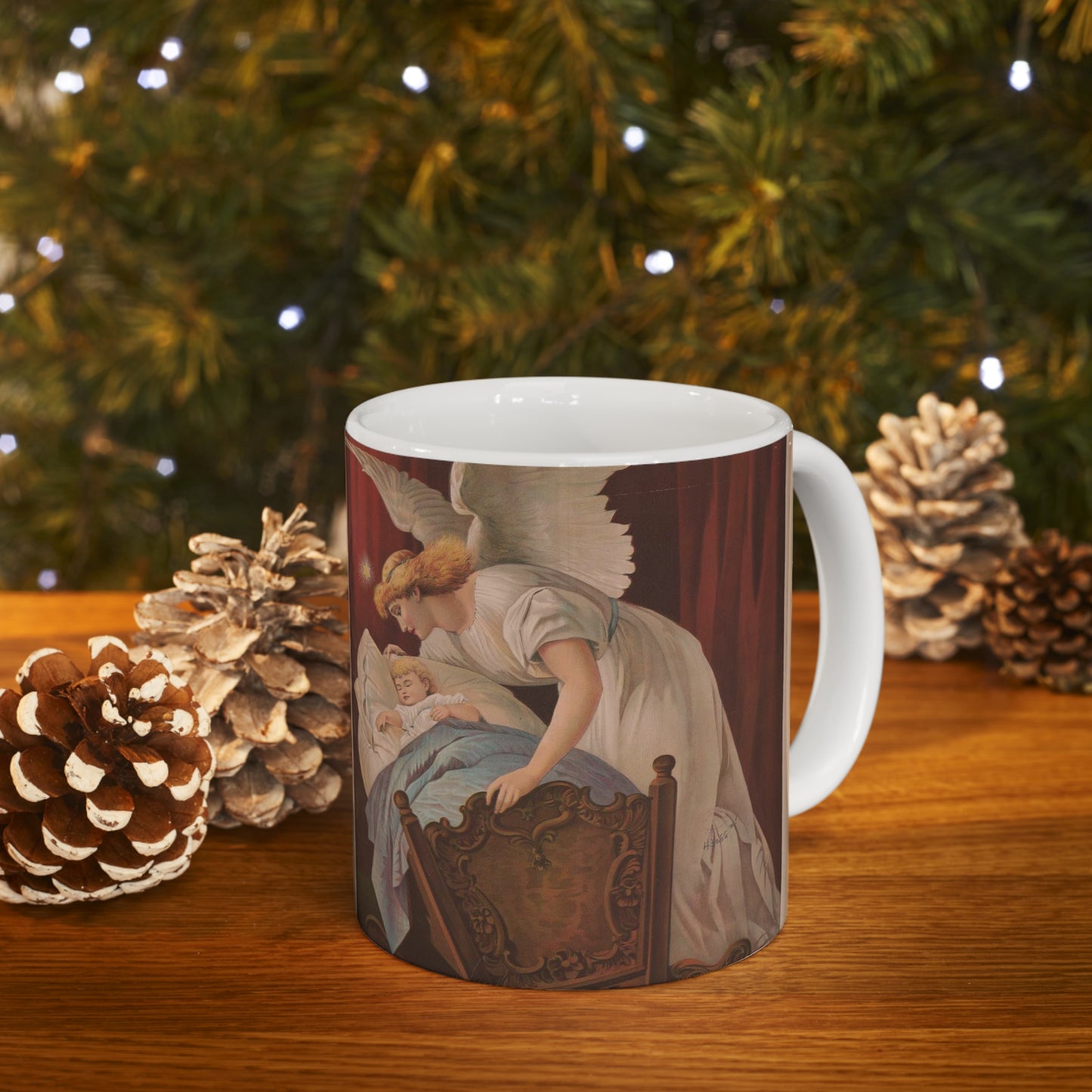 The angel's whisper - Print, Library of Congress collection Beautiful Novelty Ceramic Coffee Mug 11oz