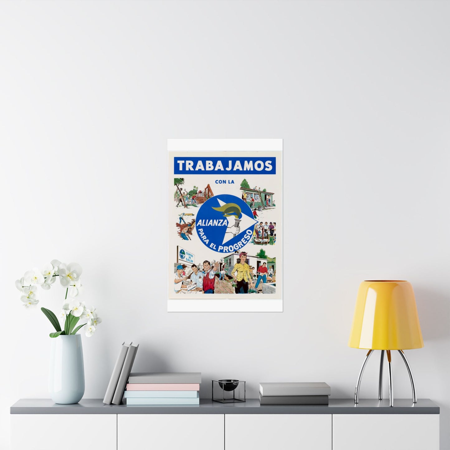 Alliance Posters, Cold War American Propaganda poster High Quality Matte Wall Art Poster for Home, Office, Classroom