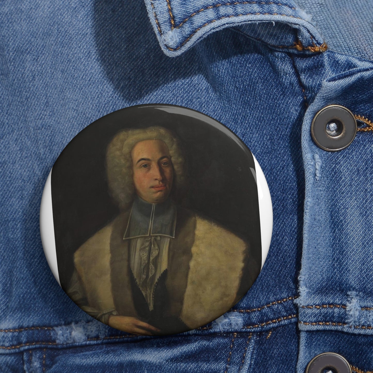 Ph. Engelhard - Portret van Arnold Schuil van Walhorn jr. - 1000997 - Bonnefanten Museum Pin Buttons with Crisp Design