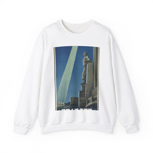 Trieste. Vintage Travel Posters, 1920s-1930s White Heavy Blend Adult Crew Neck SweatShirt