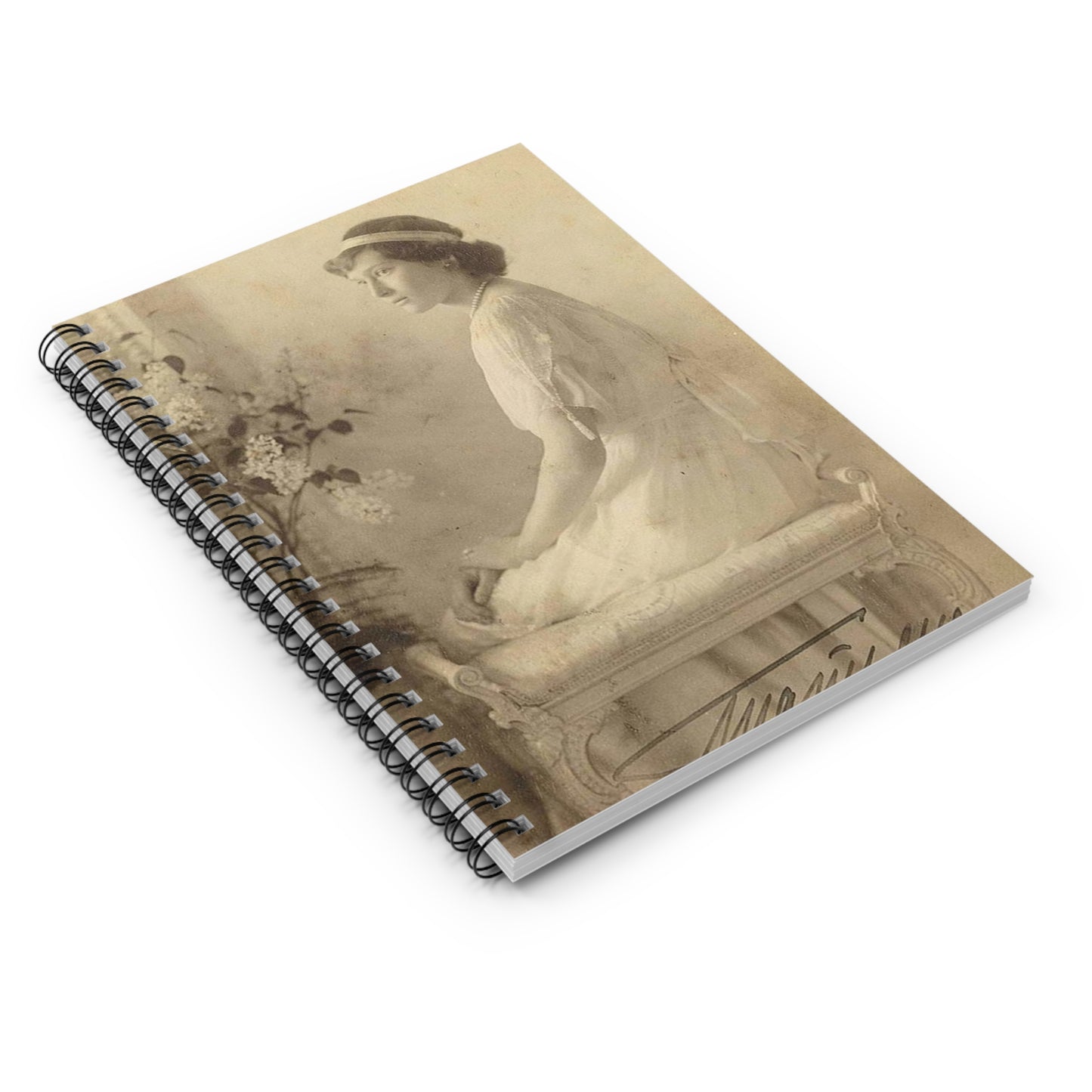 Tatyana Nikolaevna 1914 - Public domain portrait print Spiral Bound Ruled Notebook with Printed Cover