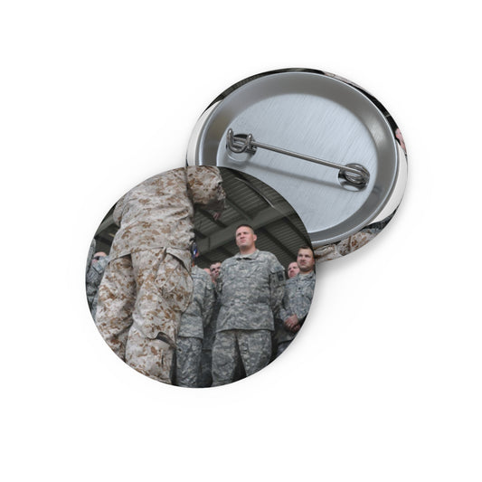 U.S. Navy Vice Adm. Mike LeFever, commander of the Pin Buttons with Crisp Design