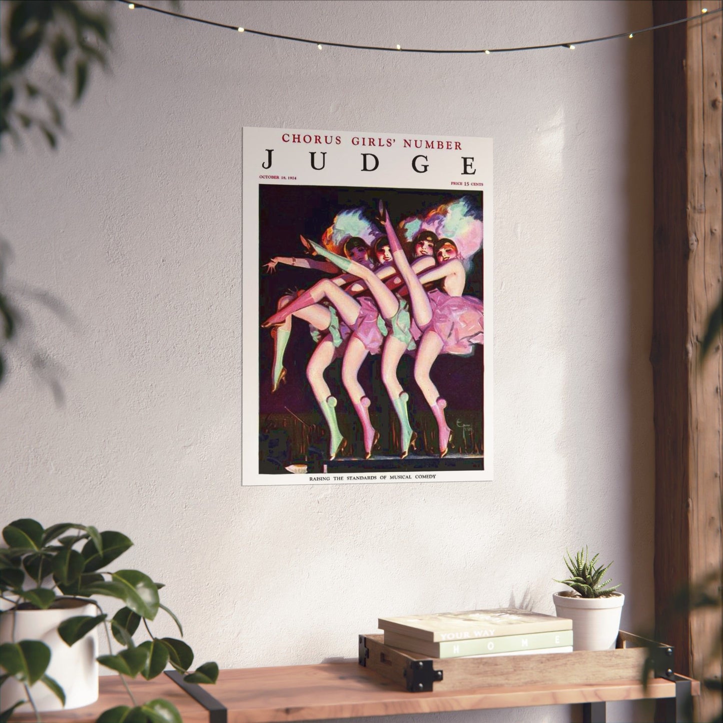 JudgeMagazine18Oct1924 - Art Deco public domain image High Quality Matte Wall Art Poster for Home, Office, Classroom