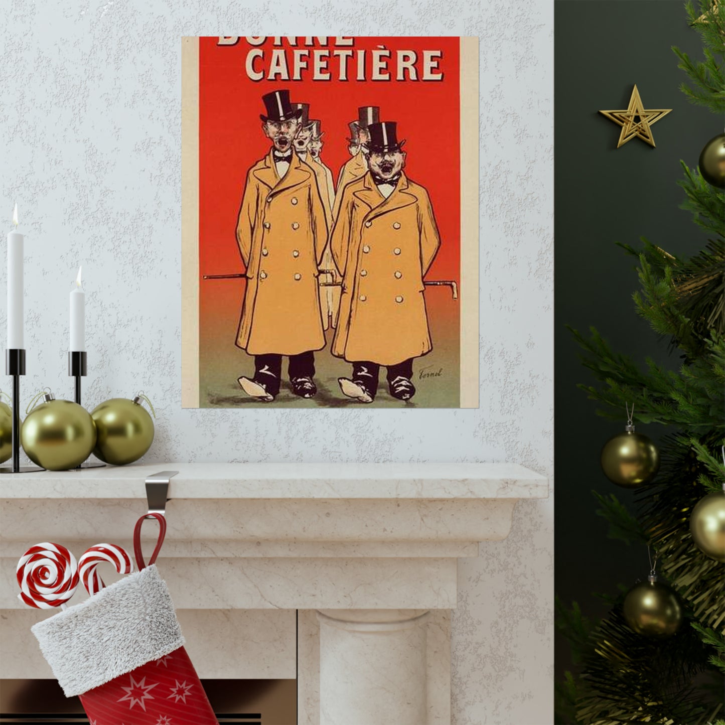 Affiche pour la "Chicorée Bonne Cafetière". High Quality Matte Wall Art Poster for Home, Office, Classroom