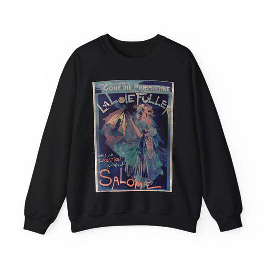 Georges de Feure - Affiche Loie Fuller Black Heavy Blend Adult Crew Neck SweatShirt