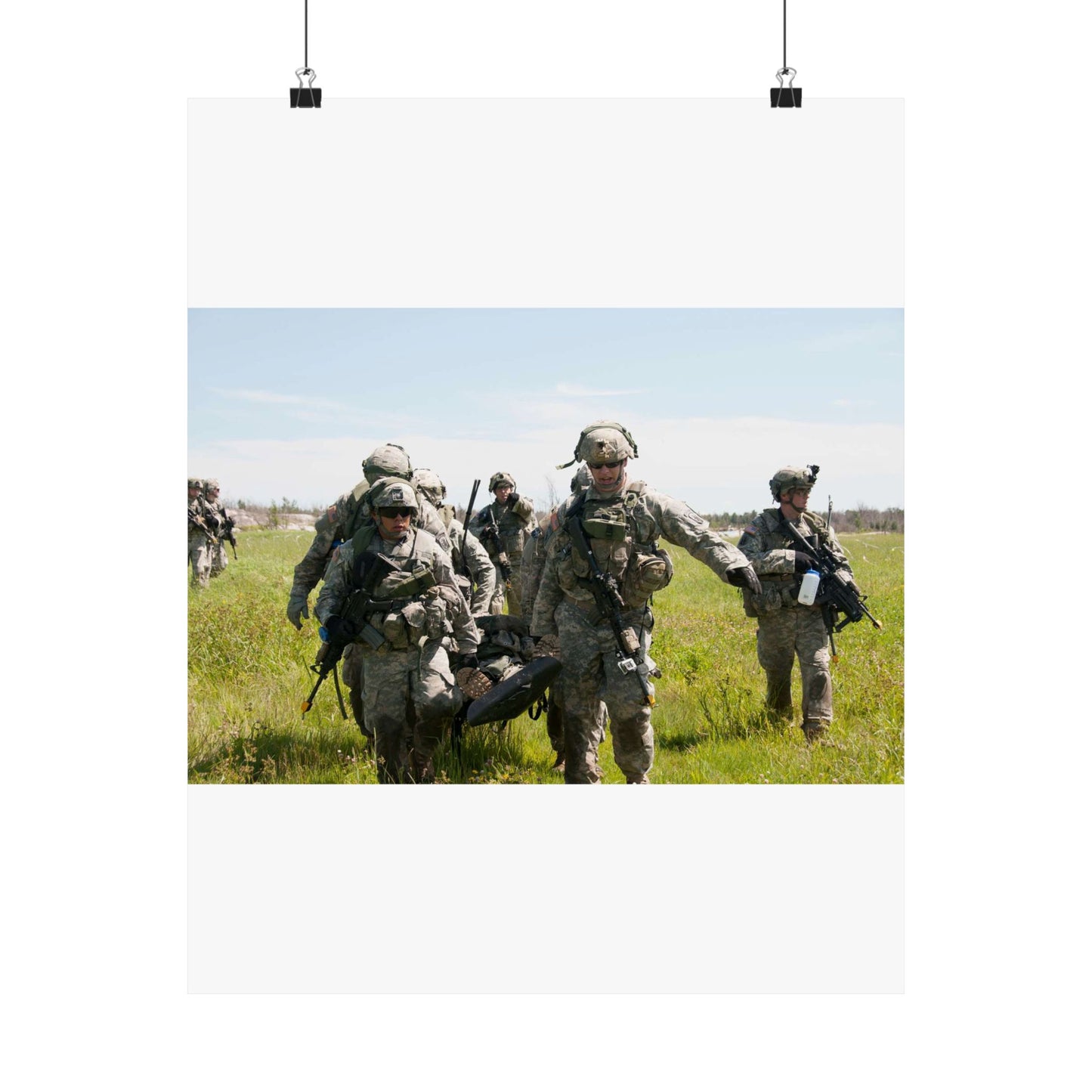 U.S. Army Sgt. Sean Fernandes (right), team leader, High Quality Matte Wall Art Poster for Home, Office, Classroom
