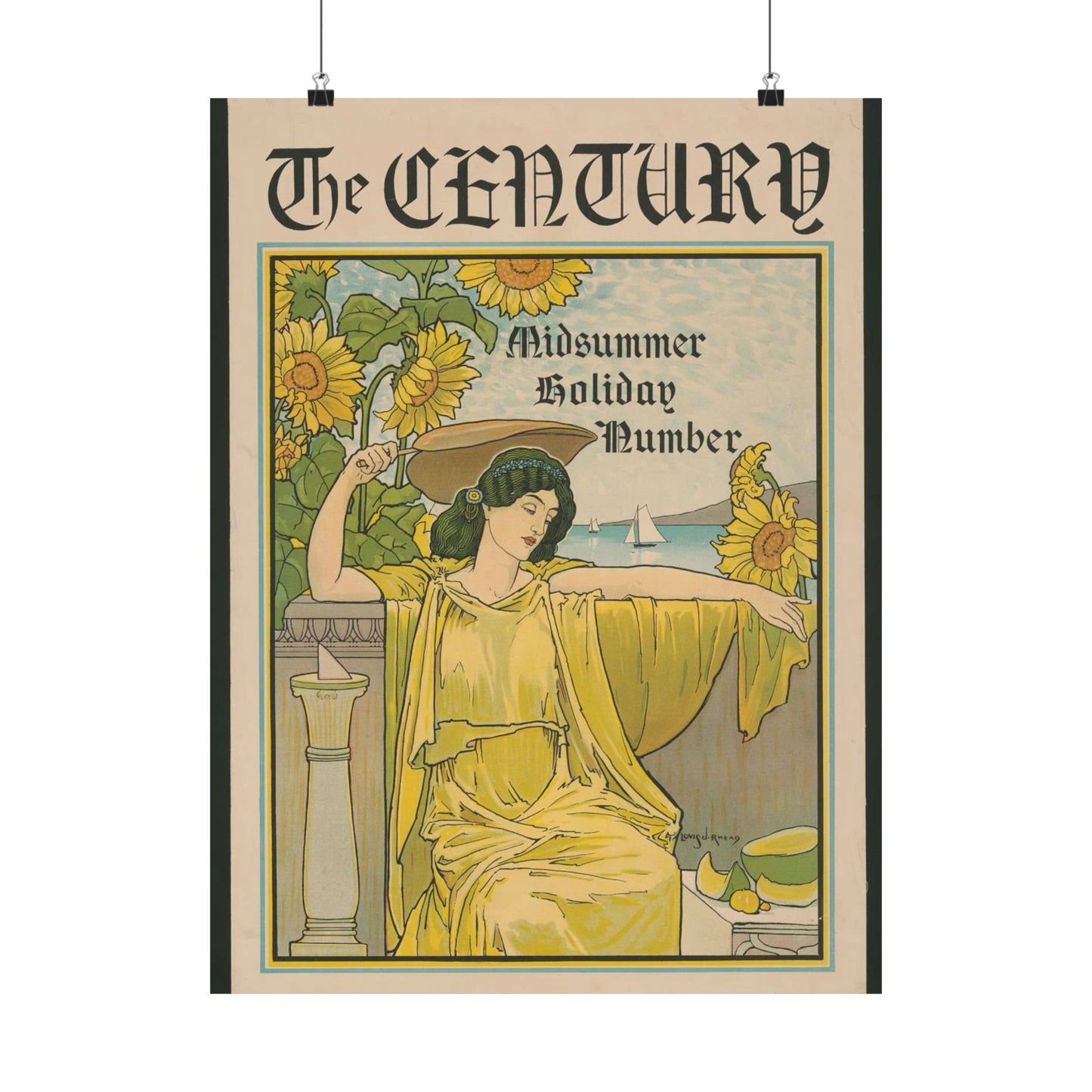 Louis Rhead - The Century, midsummer holiday number High Quality Matte Wall Art Poster for Home, Office, Classroom