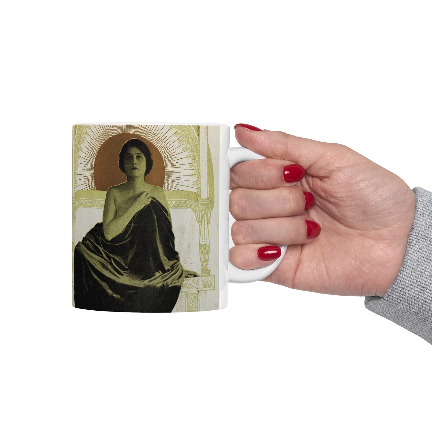 Clara Kimball Young adv 1917 3 - Public domain portrait print Beautiful Novelty Ceramic Coffee Mug 11oz