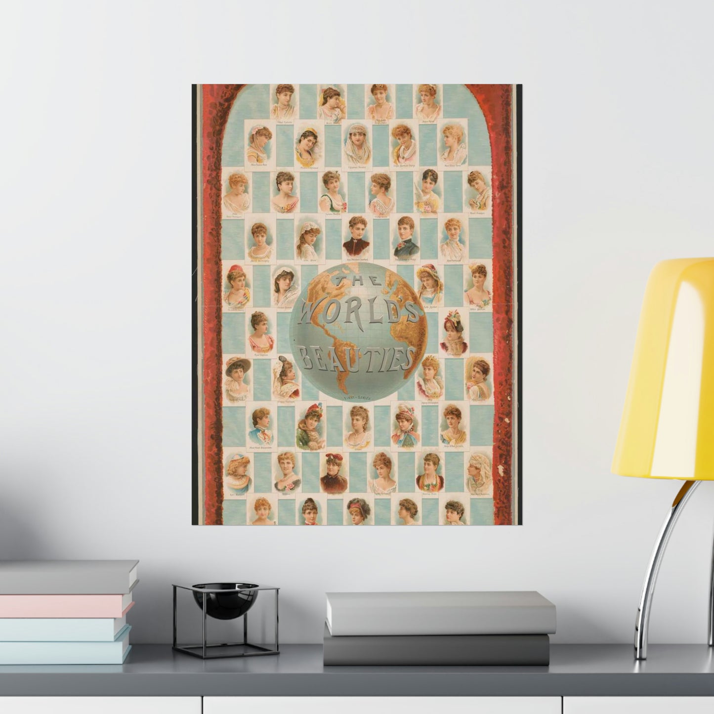 The world's beauties, first-series, Allen & Ginter, manufacturers of cigarettes, Richmond, Virginia High Quality Matte Wall Art Poster for Home, Office, Classroom