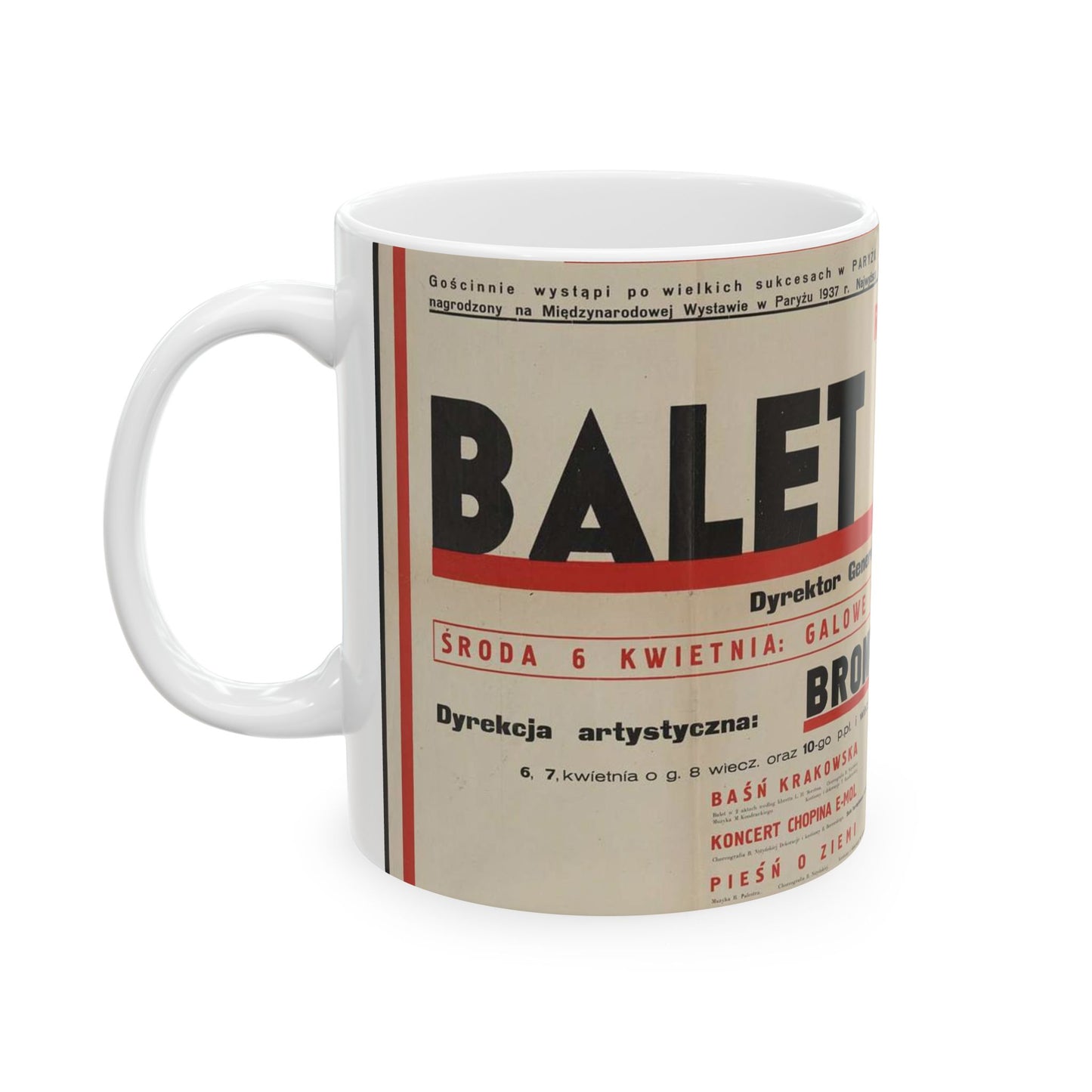 Balet Polski [2] Beautiful Novelty Ceramic Coffee Mug 11oz