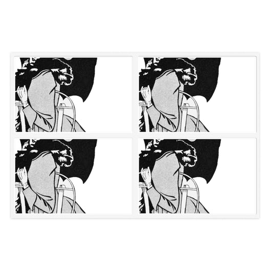 PP D267 poster by l raven hill for 'pick-me-up' Laminated UV Protective Vinyl Stickers
