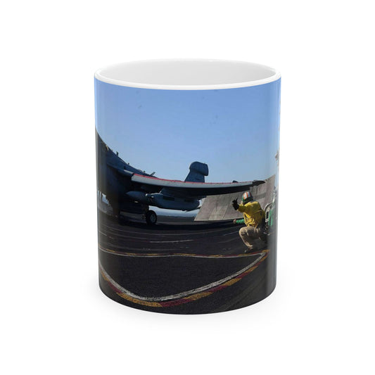 An EA-6B Prowler assigned to the Patriots of Electronic Beautiful Novelty Ceramic Coffee Mug 11oz