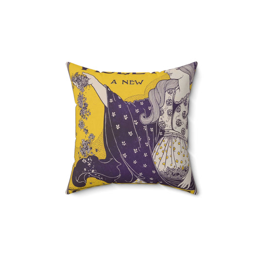 Louis Rhead - Try vio-violet a new Lundborg perfume Decorative Accent Square Pillow