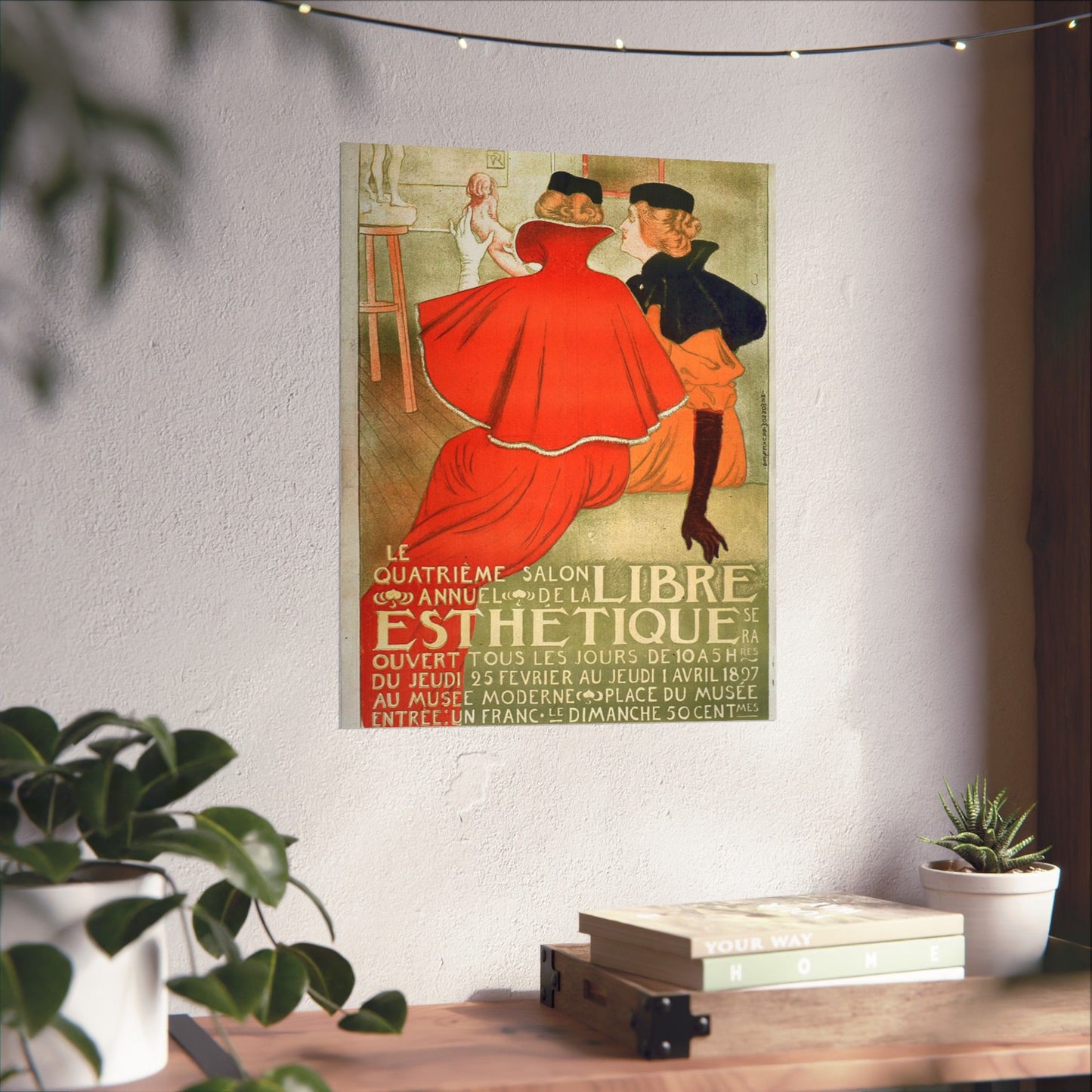 Le quatrième salon annuel de la Libre Esthétique High Quality Matte Wall Art Poster for Home, Office, Classroom