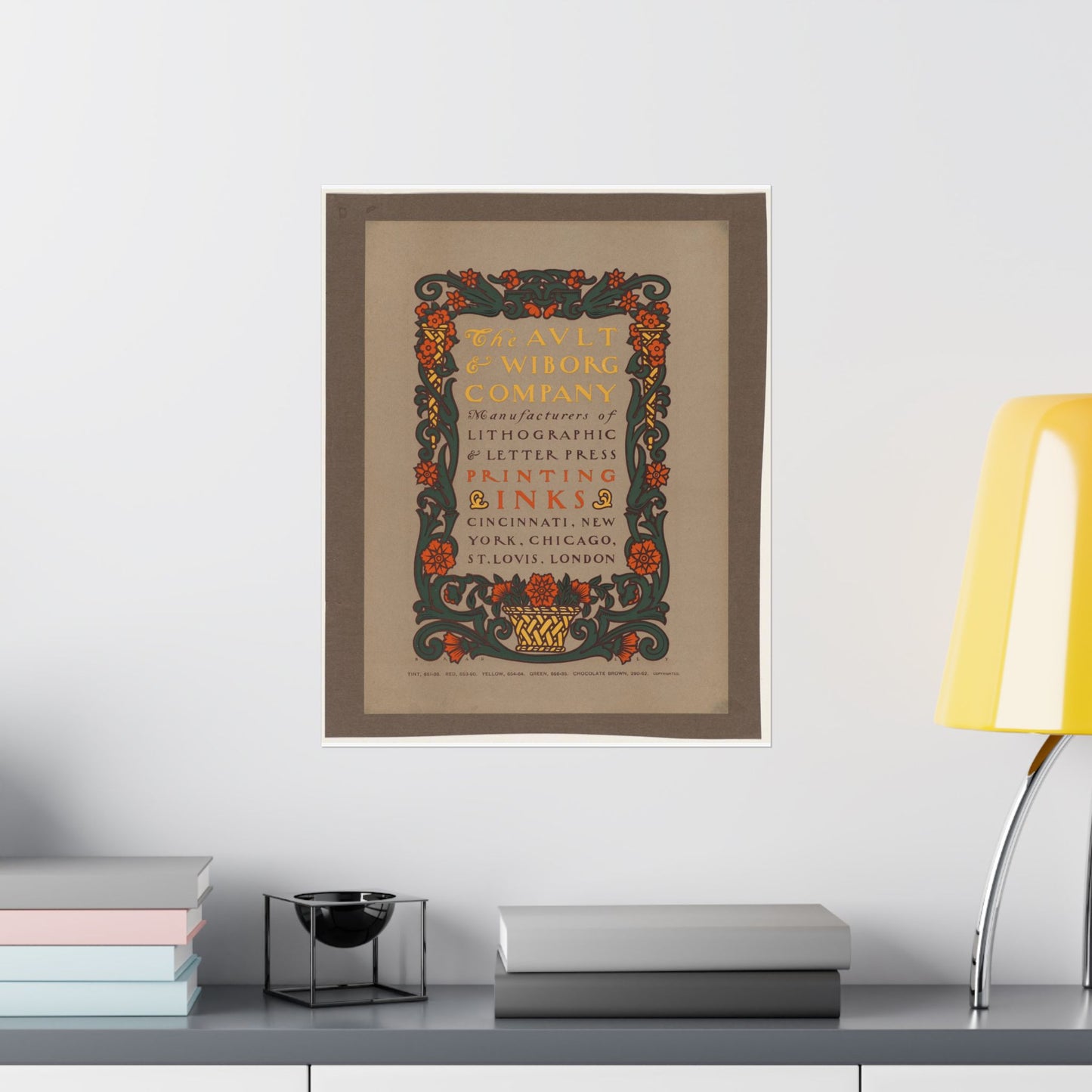 The Ault & Wiborg company - Public domain dedication image High Quality Matte Wall Art Poster for Home, Office, Classroom