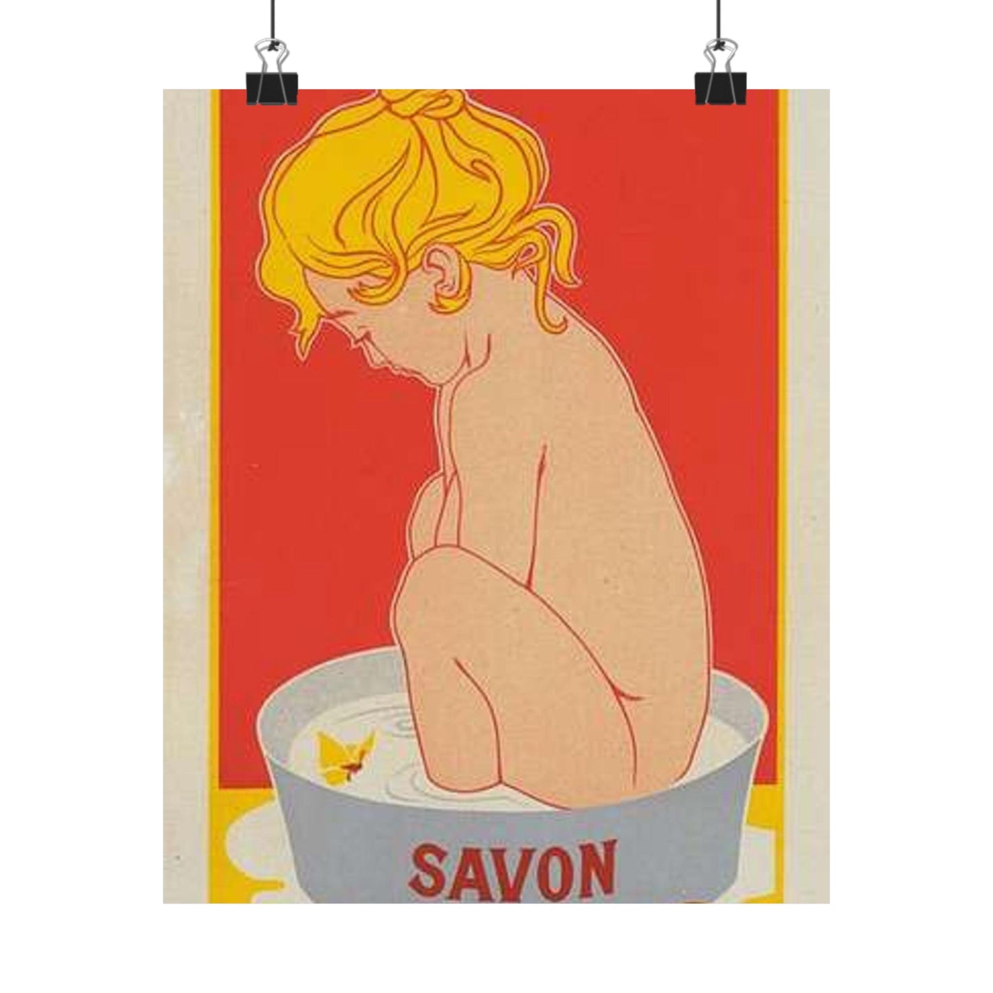 Affiche belge pour le "Savon Starlight". High Quality Matte Wall Art Poster for Home, Office, Classroom